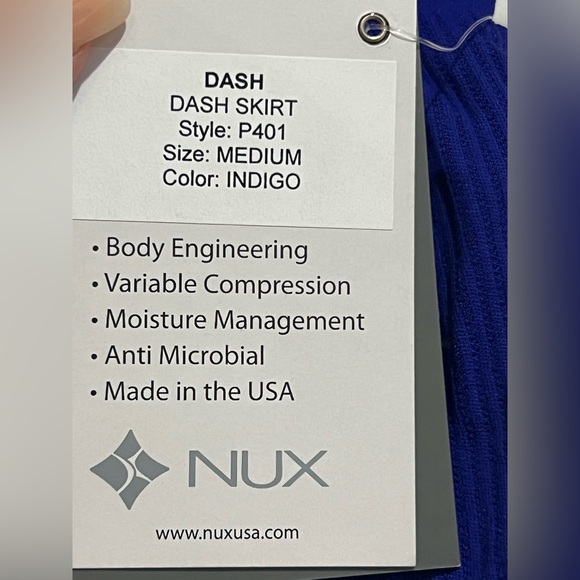 NUX Dash Skirt / Skort color is indigo - Picture 6 of 6